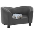 thumbnail image 1 of vidaXL Dog Sofa Dog Bed Foam Pet Puppy Couch with Washable Cover Faux Leather, 1 of 7
