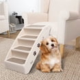 thumbnail image 1 of vidaXL Dog Stairs Foldable Dog Ramp Pet Stairs for High Bed Couch Car Sofa, 1 of 26