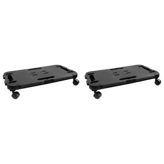 vidaXL Dolly Trolley Furniture Mover Dolly Roller Board Black Polypropylene