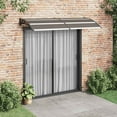 thumbnail image 1 of vidaXL Door Canopy, Outdoor Awning for Porch & Patio, Polycarbonate Cover, 94.5x39.4 In, Black, 1 of 8