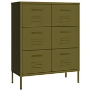 vidaXL Drawer Cabinet Freestanding Storage File Cabinet for Home Office Steel