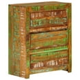 thumbnail image 1 of vidaXL Drawer Cabinet Multicolor 23.6"x13"x29.5" Solid Wood Reclaimed, 1 of 11