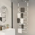 thumbnail image 1 of vidaXL Drying Rack Wall Mounted Hanging Clothes Laundry Drying Rack Aluminum, 1 of 17
