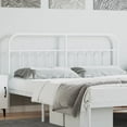 thumbnail image 1 of vidaXL Durable Metal Headboard for California King Size Beds, Easy Assembly, Classic Style White, 1 of 6