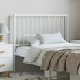 thumbnail image 1 of vidaXL Durable Metal Headboard for Twin/ Twin XL Size Beds, Easy Assembly, Modern Style White, 1 of 7