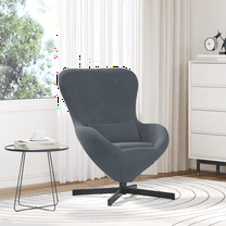 vidaXL Egg Chair Dark Grey Velvet
