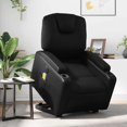 thumbnail image 1 of vidaXL Electric Stand up Massage Recliner Chair Black Faux Leather, 1 of 5