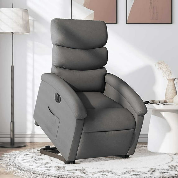 vidaXL Electric Stand Up Recliner Chair Dark gray