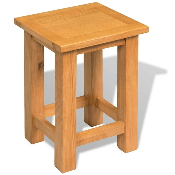 vidaXL End Table Solid Oak Wood 10.6"x9.4"x14.6"