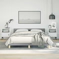 thumbnail image 1 of vidaXL Fabric Queen Platform Bed Frame, Slats Support, Easy Assembly, No Mattress, Light Gray, 1 of 10