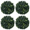 thumbnail image 1 of vidaXL Fake Plant 4 Pcs Artificial Plant Boxwood Topiary Ball Floral Decor, 1 of 17