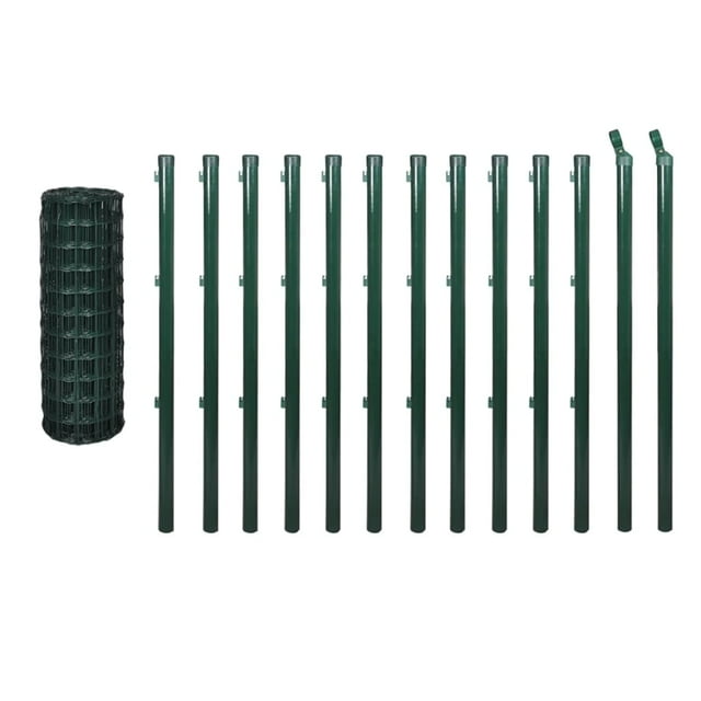 vidaXL Fence Garden Barrier Fence Metal Fence Wire Mesh Fencing Steel