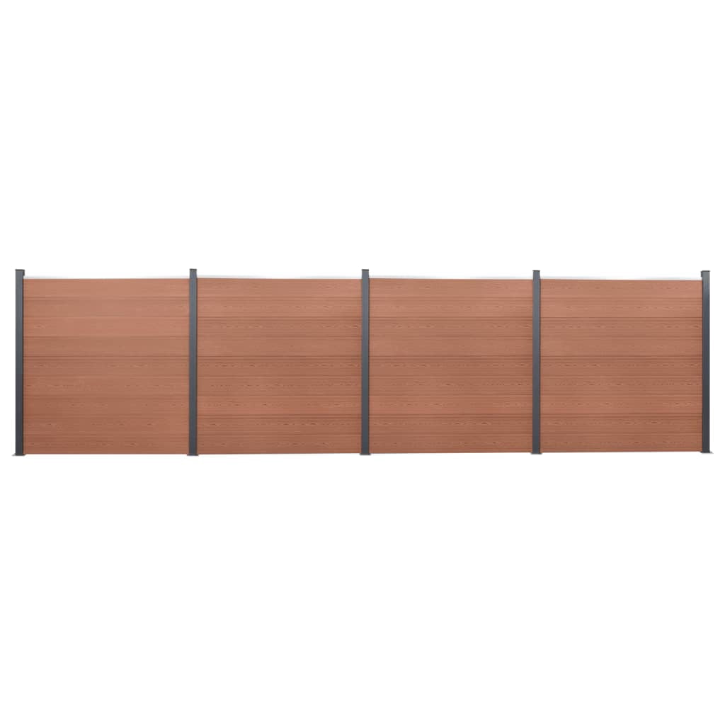 Fence Panel Set vidaXL Fence Panel Set Barrier Fence Wall with Post for Garden Yard ...