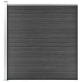 thumbnail image 1 of vidaXL Fence Panel WPC 68.9"x73.2" Black, 1 of 10
