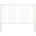 thumbnail image 1 of vidaXL Fence Panel with Posts Powder-coated Steel 5.9 ft x 3.3 ft White, 1 of 2