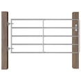thumbnail image 1 of vidaXL Field Gate Farm Gate for Poultry Animals Garden Gate Farm Door Silver, 1 of 16