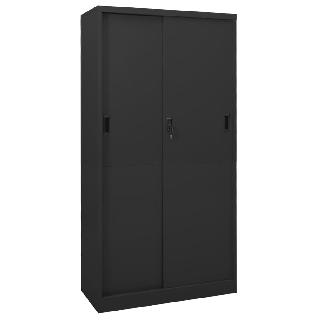 vidaXL Filing Lockable Storage Filing with Sliding Door