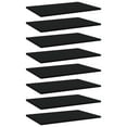 thumbnail image 1 of vidaXL Shelf Set of 8 Black Engineered wood 23.6x15.7x0.6 in Simple, 1 of 4