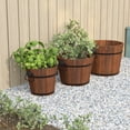 thumbnail image 1 of vidaXL Flower Pot 3 Piece Outdoor Planter Pot Box Container Solid Wood Fir, 1 of 13