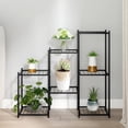 thumbnail image 1 of vidaXL Flower Stand 32.7"x9.8"x31.5" Black Iron, 1 of 5