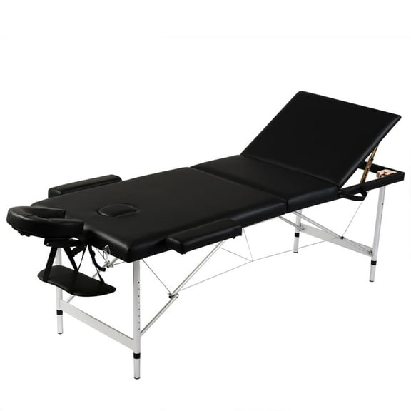 vidaXL Foldable Massage Table 3 Zones w/Aluminum Frame Relaxation Multi Colors