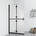 thumbnail image 1 of vidaXL Foldable Walk-in Shower Wall Frosted ESG Glass 35.4"x74.8", 1 of 5