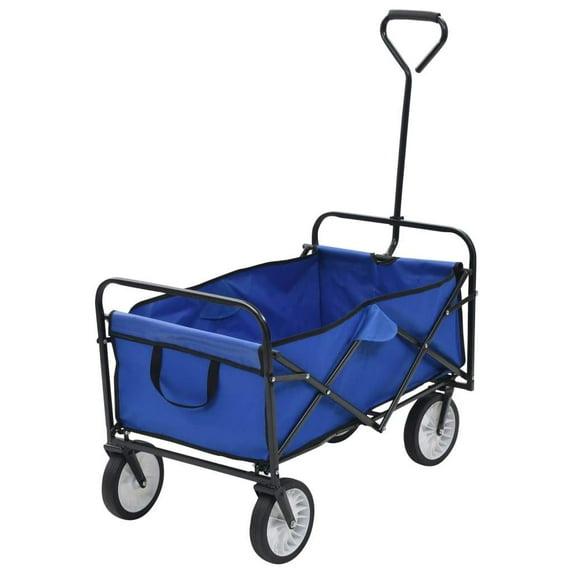 vidaXL Folding Hand Trolley Steel Garden Tools Cart Wagon Truck Multi Colors