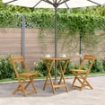thumbnail image 1 of vidaXL Folding Patio Table, Round Side Table, Outdoor Furniture, Solid Acacia Wood, Ø27.6" x 29.5"H, 1 of 10