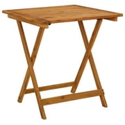 vidaXL Folding Patio Table 35.4"x29.5" Solid Acacia Wood