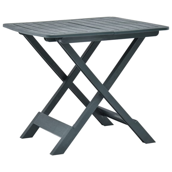 vidaXL Folding Patio Table Outdoor Garden Rectangular Patio Furniture Plastic