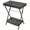 thumbnail image 1 of vidaXL Vintage Style 22.8" Folding Tea Table, Black, 1 of 9