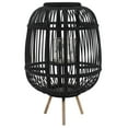 thumbnail image 1 of vidaXL Freestanding Candle Lantern Holder Bamboo Black, 1 of 4