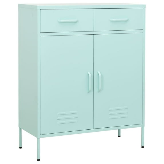 vidaXL Storage Cabinet Freestanding File Cabinet with Shelves for Office Steel