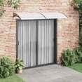 thumbnail image 1 of vidaXL Front Door Canopy, Outdoor Awning for Porch & Patio, 94.5x31.5 Inches Black & Transparent, 1 of 8