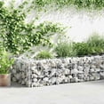 thumbnail image 1 of vidaXL Gabion Basket Retaining Wall Wire Fence Outdoor Garden Galvanized Steel, 1 of 6
