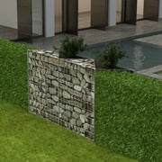 vidaXL Gabion Basket, Galvanized Steel Gabion Planter, Gabion Raised Bed, 59x11,8x39,4