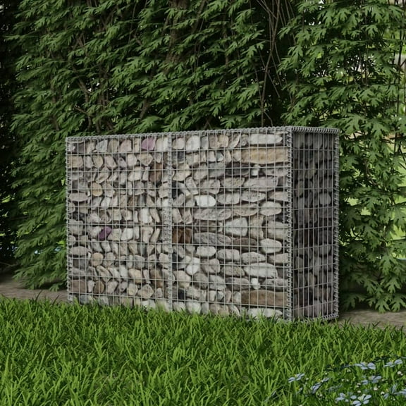 vidaXL Gabion Basket Galvanized Steel 59.1"x19.7"x39.4"