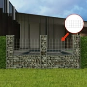 vidaXL Gabion Basket U-Shape Galvanized Steel Raised Bed Fence Multi Sizes