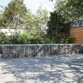 thumbnail image 1 of vidaXL Gabion Basket with Cover 39.4"x19.7"x39.4" Galvanized Iron, 1 of 5