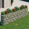 thumbnail image 1 of vidaXL Gabion Raised Bed Galvanized Iron 157.5"x19.7"x39.4", 1 of 7