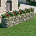 thumbnail image 1 of vidaXL Gabion Raised Bed Galvanized Iron 196.9"x39.4"x39.4", 1 of 7