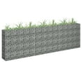 thumbnail image 1 of vidaXL Gabion Raised Bed Galvanized Steel 141.7"x11.8"x3.9", 1 of 6
