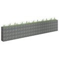 thumbnail image 1 of vidaXL Gabion Raised Bed Galvanized Steel 177.2"x11.8"x35.4", 1 of 7