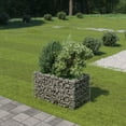 thumbnail image 1 of vidaXL Gabion Raised Bed Galvanized Steel 35.4"x19.7"x19.7", 1 of 8