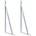 thumbnail image 1 of vidaXL Galvanized Steel Brackets for Fence Post 5.84lb, 1 of 15