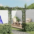 thumbnail image 1 of vidaXL Garden Arch, Arch Trellis, Metal Arch, Weather-Resistant, 80.3"H x 78.7"W Black, 1 of 5
