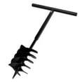 thumbnail image 1 of vidaXL Garden Auger Planting Auger Drill Bit with Double Spirals Steel Black, 1 of 32