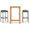 thumbnail image 1 of vidaXL Garden Bar Set Outdoor Patio Bar Stool Seating Multi Colors 3/5 Piece, 1 of 10