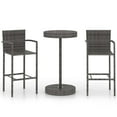 thumbnail image 1 of vidaXL Garden Bar Set Poly Rattan Bistro Dining Seating Multi Colors 3/5 Piece, 1 of 60
