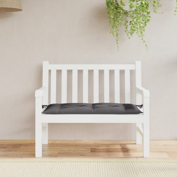vidaXL Garden Bench Cushion Anthracite 43.3"x19.6"x2.7" Fabric